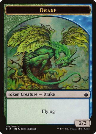 Drake Token (018) [Commander Anthology Tokens] | Exor Games New Glasgow