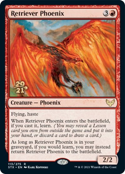 Retriever Phoenix [Strixhaven: School of Mages Prerelease Promos] | Exor Games New Glasgow