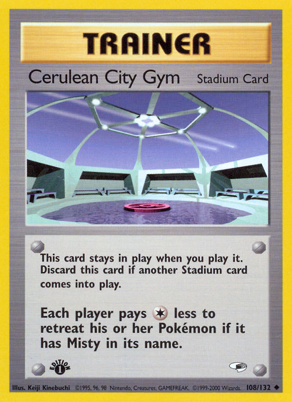 Cerulean City Gym (108/132) [Gym Heroes 1st Edition] | Exor Games New Glasgow