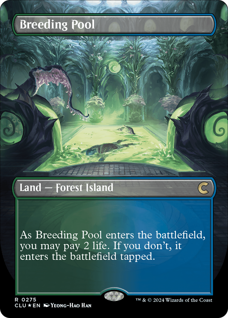 Breeding Pool (Borderless) [Ravnica: Clue Edition] | Exor Games New Glasgow