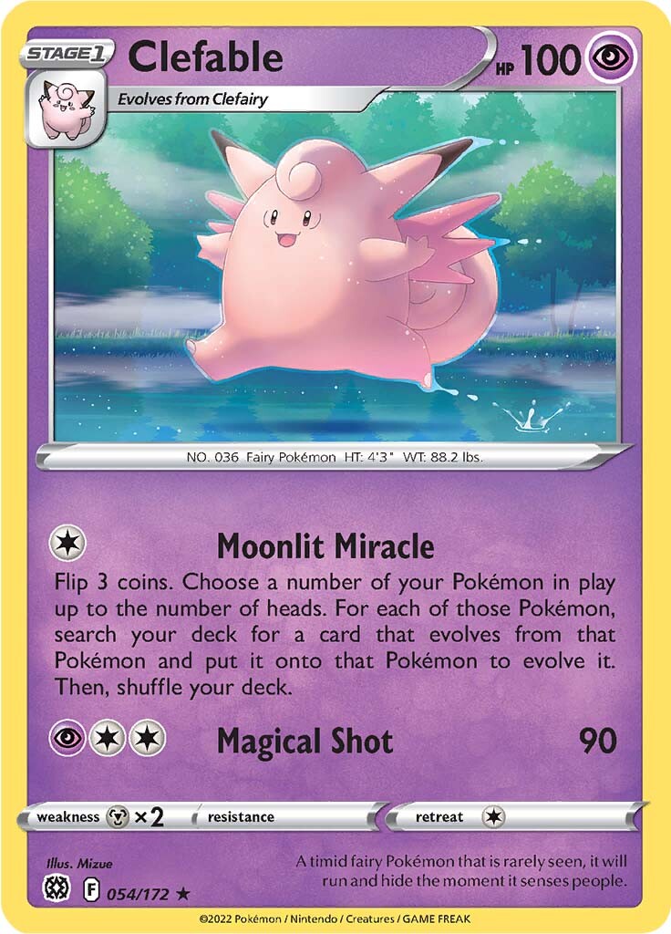 Clefable (054/172) [Sword & Shield: Brilliant Stars] | Exor Games New Glasgow