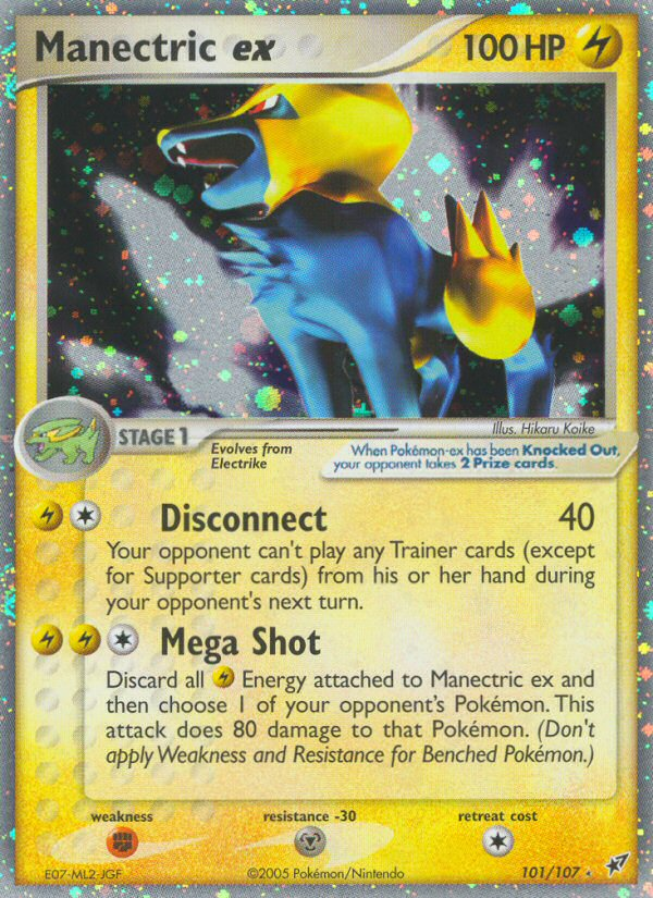 Manectric ex (101/107) [EX: Deoxys] | Exor Games New Glasgow