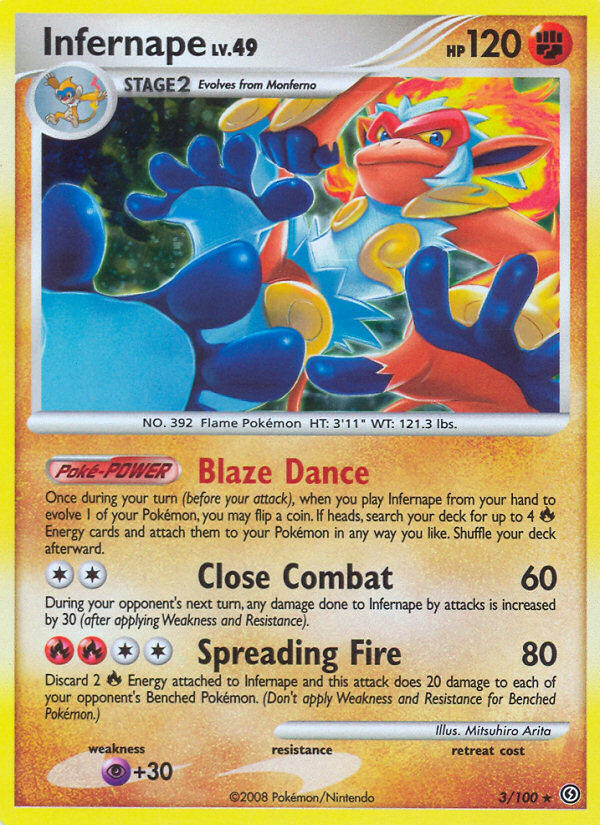 Infernape (3/100) [Diamond & Pearl: Stormfront] | Exor Games New Glasgow