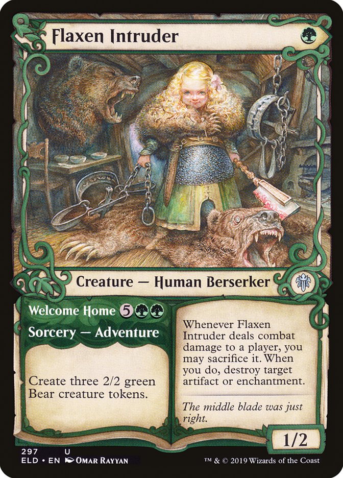 Flaxen Intruder // Welcome Home (Showcase) [Throne of Eldraine] | Exor Games New Glasgow