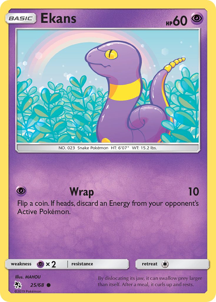 Ekans (25/68) [Sun & Moon: Hidden Fates] | Exor Games New Glasgow