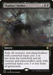 Shadows' Verdict (Extended Art) [Zendikar Rising] | Exor Games New Glasgow