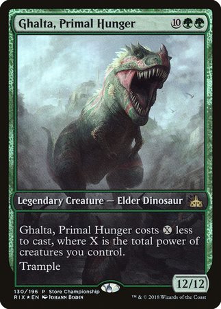 Ghalta, Primal Hunger [Rivals of Ixalan Promos] | Exor Games New Glasgow