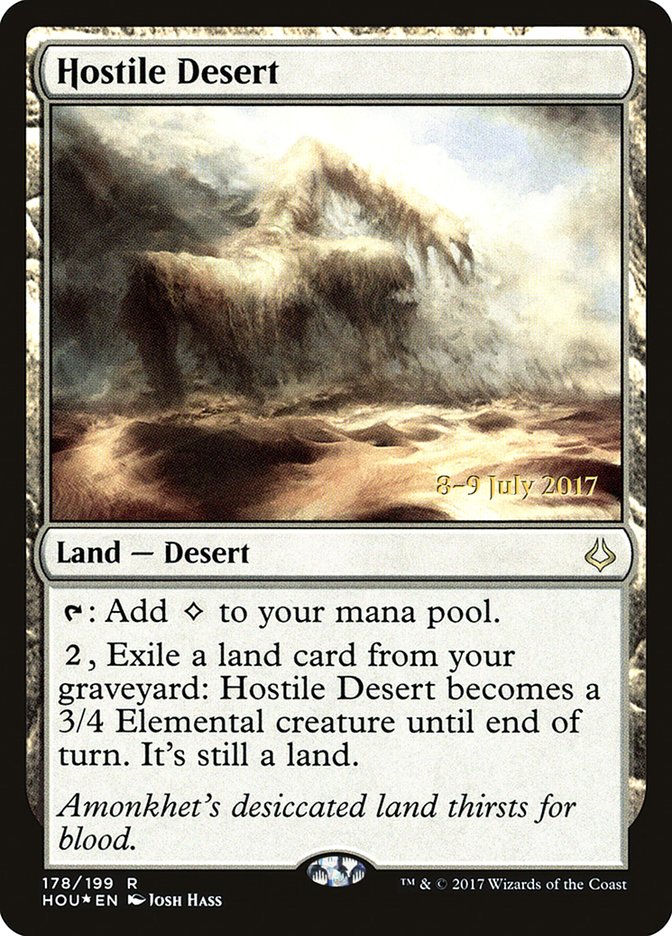 Hostile Desert  [Hour of Devastation Prerelease Promos] | Exor Games New Glasgow