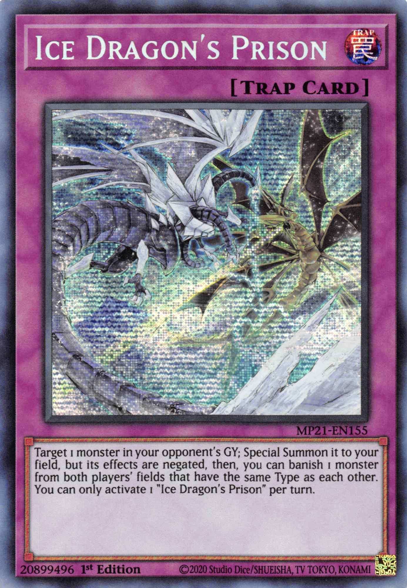 Ice Dragon's Prison [MP21-EN155] Prismatic Secret Rare | Exor Games New Glasgow