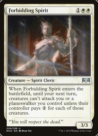 Forbidding Spirit [Ravnica Allegiance] | Exor Games New Glasgow