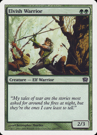 Elvish Warrior [Ninth Edition] | Exor Games New Glasgow
