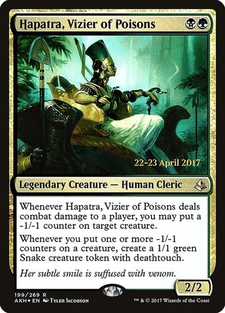 Hapatra, Vizier of Poisons [Amonkhet Promos] | Exor Games New Glasgow