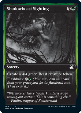 Shadowbeast Sighting [Innistrad: Double Feature] | Exor Games New Glasgow
