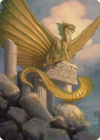 Ancient Gold Dragon Art Card (05) [Commander Legends: Battle for Baldur's Gate Art Series] | Exor Games New Glasgow