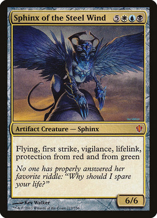 Sphinx of the Steel Wind [Commander 2013] | Exor Games New Glasgow