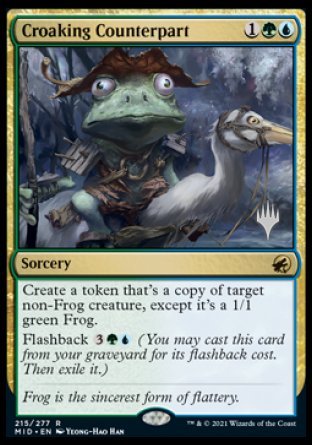 Croaking Counterpart (Promo Pack) [Innistrad: Midnight Hunt Promos] | Exor Games New Glasgow