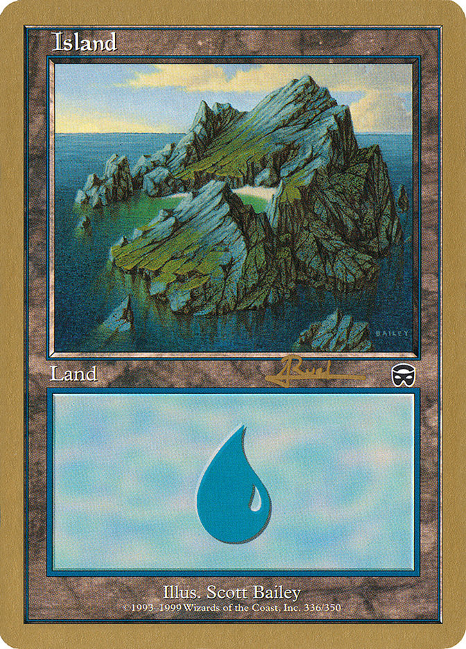 Island (ar336a) (Antoine Ruel) [World Championship Decks 2001] | Exor Games New Glasgow