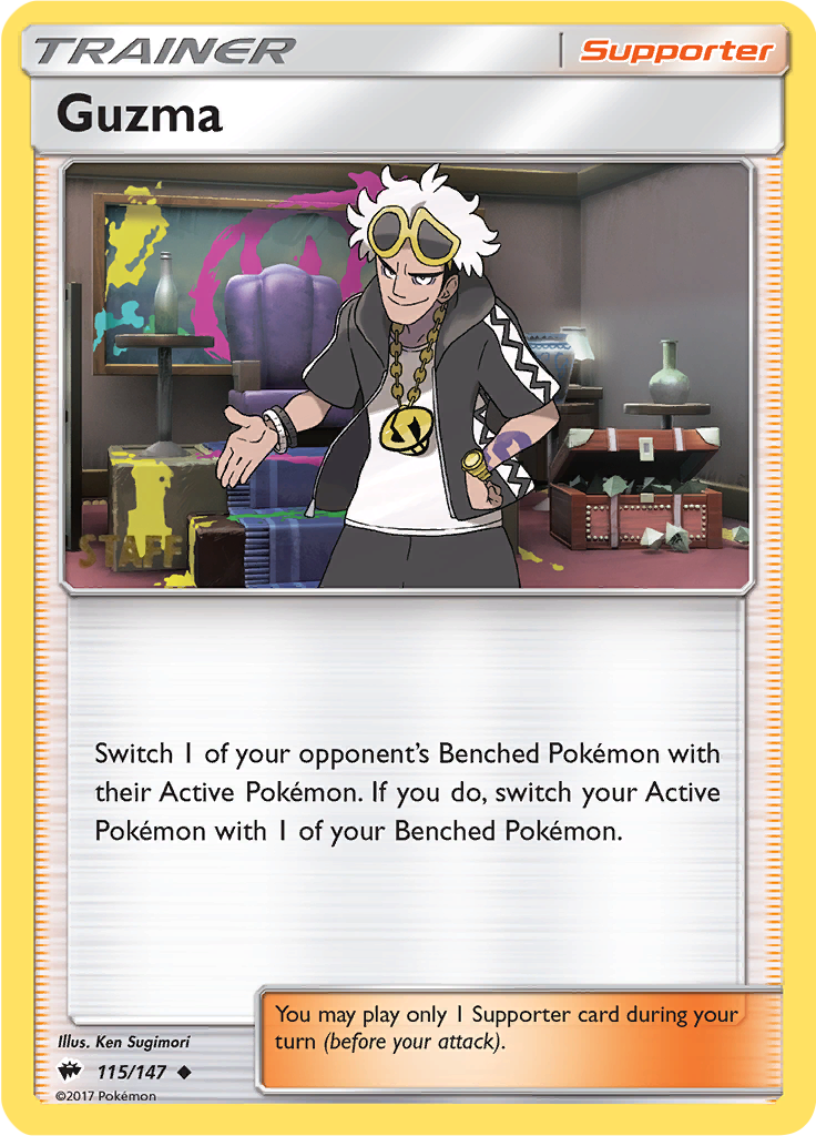 Guzma (115/147) (Regional Championships Staff) [Sun & Moon: Burning Shadows] | Exor Games New Glasgow