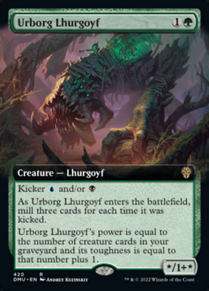 Urborg Lhurgoyf (Extended Art) [Dominaria United] | Exor Games New Glasgow