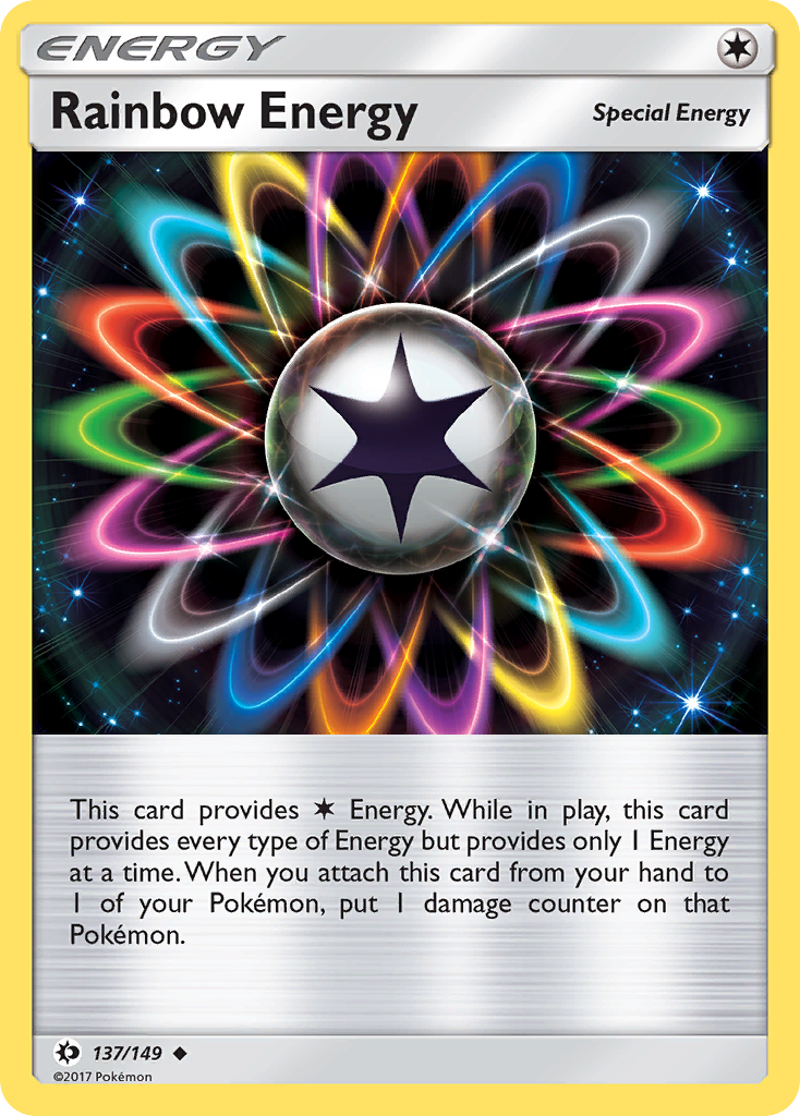 Rainbow Energy (137/149) [Sun & Moon: Base Set] | Exor Games New Glasgow