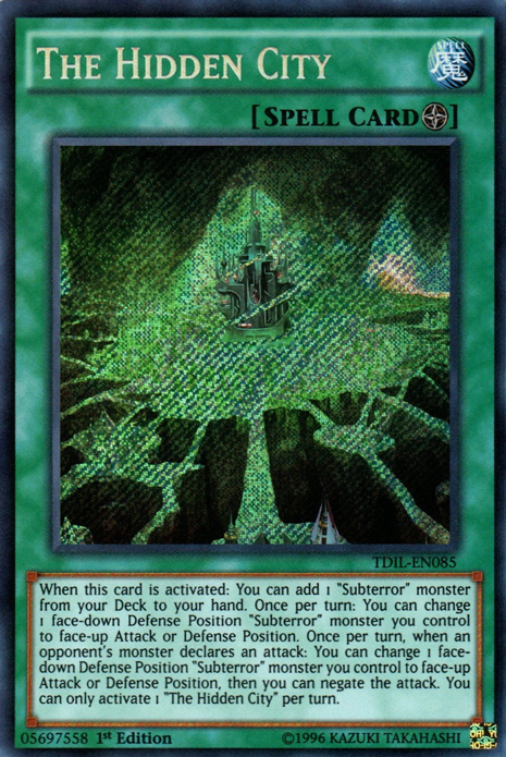 The Hidden City [TDIL-EN085] Secret Rare | Exor Games New Glasgow