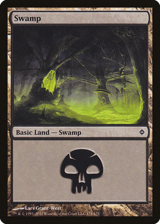 Swamp (171) [New Phyrexia] | Exor Games New Glasgow