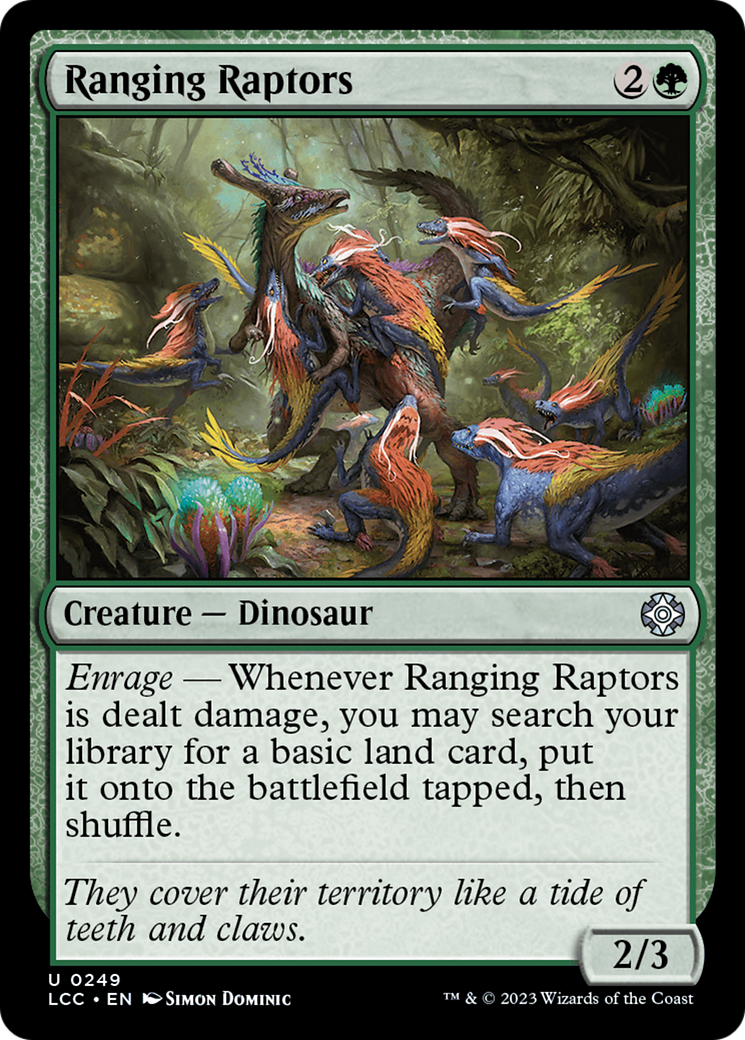 Ranging Raptors [The Lost Caverns of Ixalan Commander] | Exor Games New Glasgow