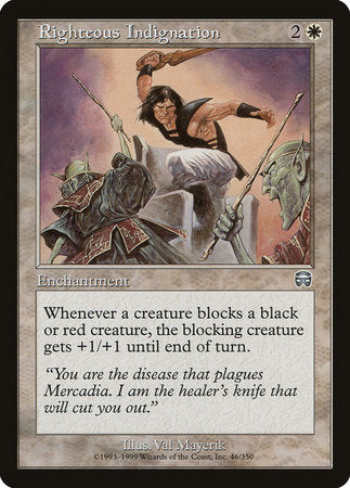 Righteous Indignation [Mercadian Masques] | Exor Games New Glasgow