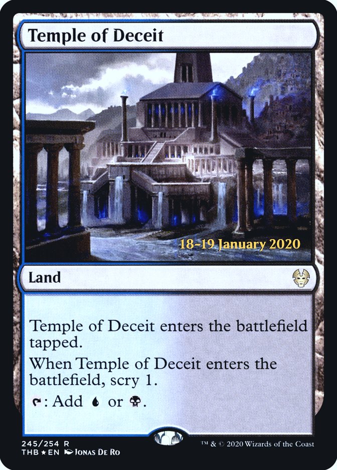 Temple of Deceit [Theros Beyond Death Prerelease Promos] | Exor Games New Glasgow