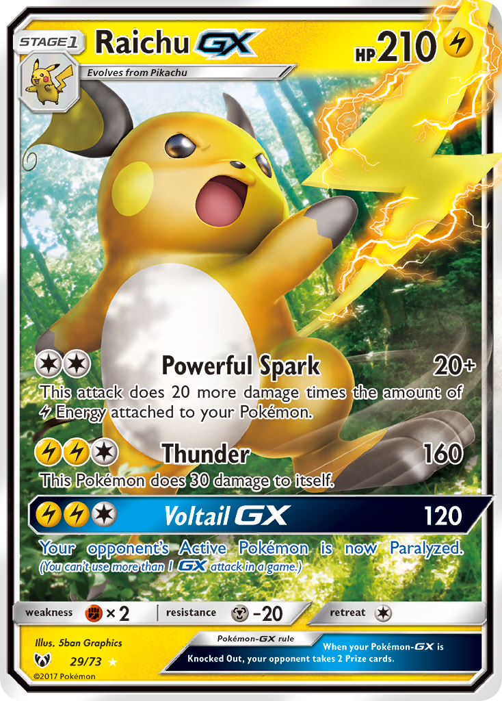 Raichu GX (29/73) [Sun & Moon: Shining Legends] | Exor Games New Glasgow