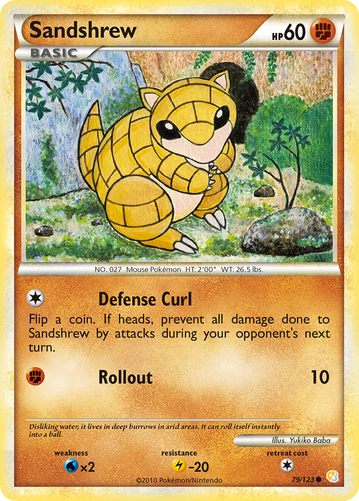 Sandshrew (79/123) [HeartGold & SoulSilver: Base Set] | Exor Games New Glasgow