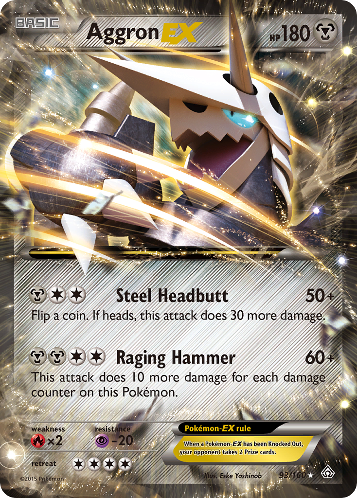 Aggron EX (93/160) [XY: Primal Clash] | Exor Games New Glasgow