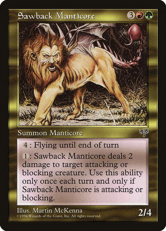 Sawback Manticore [Mirage] | Exor Games New Glasgow