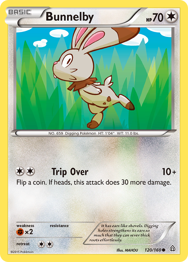 Bunnelby (120/160) [XY: Primal Clash] | Exor Games New Glasgow