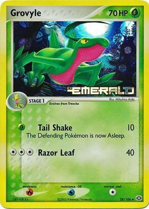 Grovyle (28/106) (Stamped) [EX: Emerald] | Exor Games New Glasgow