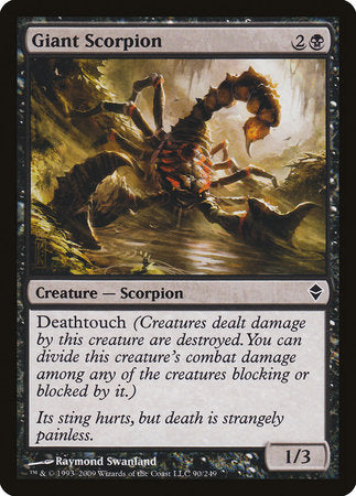 Giant Scorpion [Zendikar] | Exor Games New Glasgow