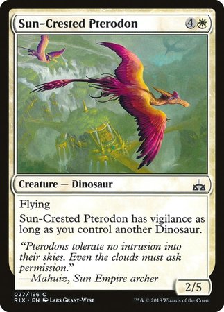 Sun-Crested Pterodon [Rivals of Ixalan] | Exor Games New Glasgow