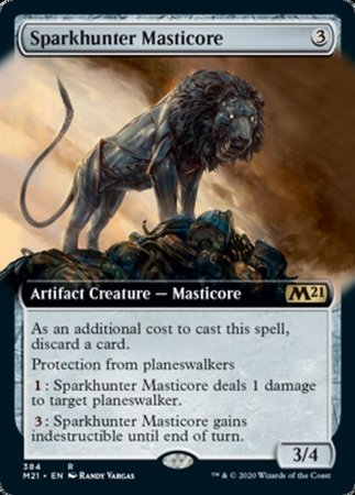 Sparkhunter Masticore (Extended Art) [Core Set 2021] | Exor Games New Glasgow