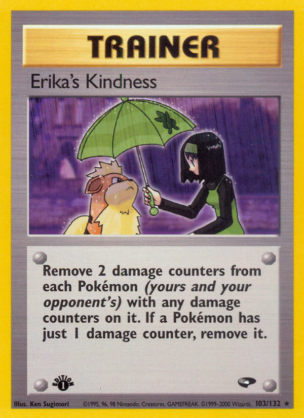 Erika's Kindness (103/132) [Gym Challenge 1st Edition] | Exor Games New Glasgow