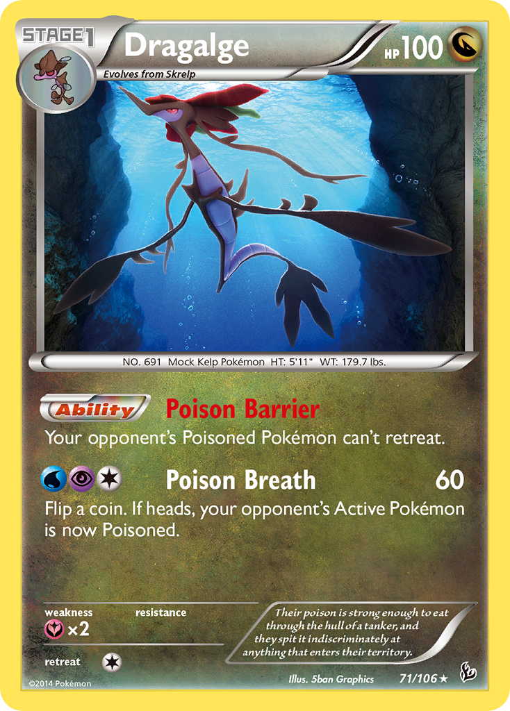 Dragalge (71/106) [XY: Flashfire] | Exor Games New Glasgow