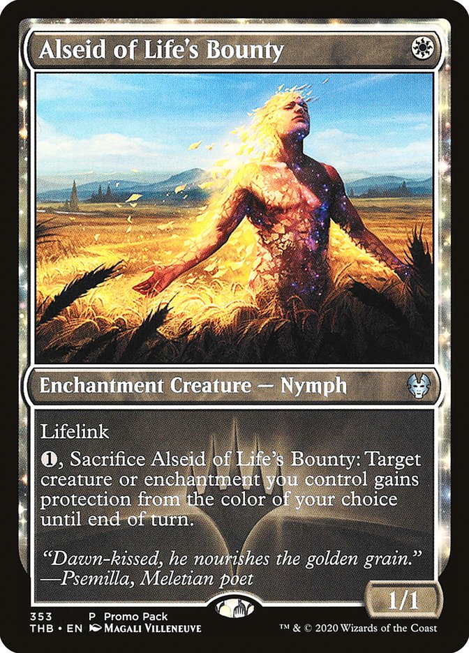 Alseid of Life's Bounty (Promo Pack) [Theros Beyond Death Promos] | Exor Games New Glasgow