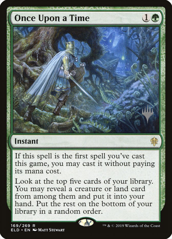 Once Upon a Time (Promo Pack) [Throne of Eldraine Promos] | Exor Games New Glasgow
