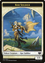 Kor Soldier // Pegasus Double-sided Token [Commander 2014 Tokens] | Exor Games New Glasgow