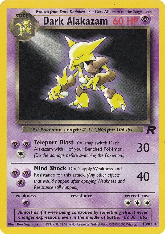 Dark Alakazam (18/82) [Team Rocket Unlimited] | Exor Games New Glasgow