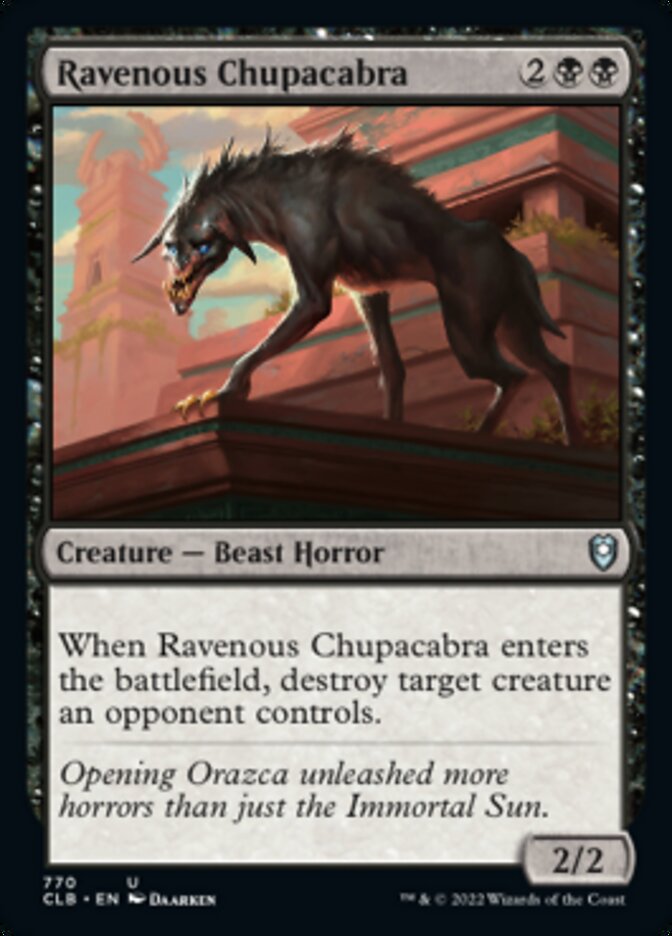 Ravenous Chupacabra [Commander Legends: Battle for Baldur's Gate] | Exor Games New Glasgow