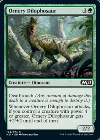 Ornery Dilophosaur [Core Set 2021] | Exor Games New Glasgow