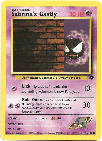 Sabrina's Gastly (96/132) [Gym Challenge Unlimited] | Exor Games New Glasgow