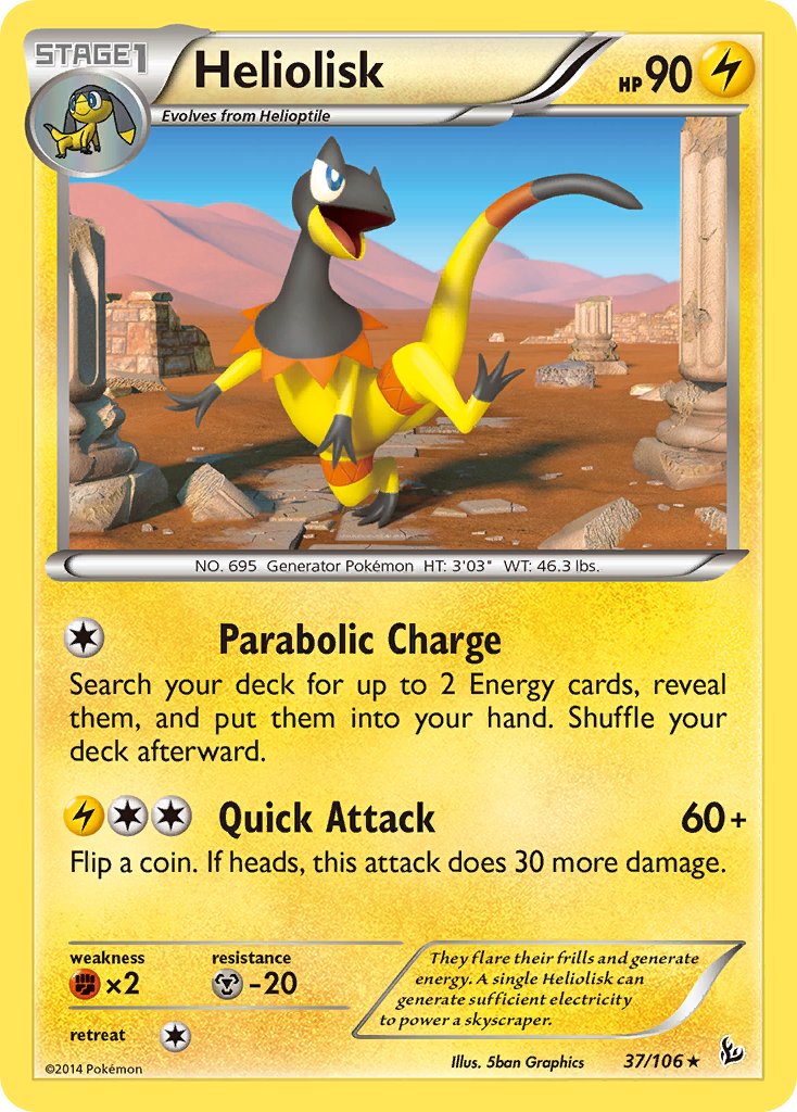 Heliolisk (37/106) (Theme Deck Exclusive) [XY: Flashfire] | Exor Games New Glasgow