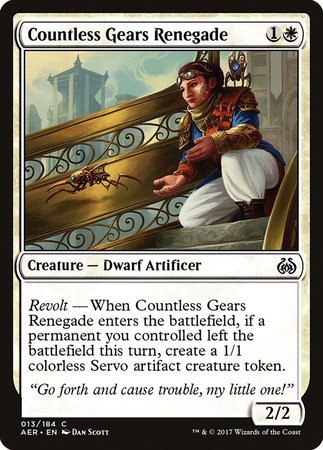 Countless Gears Renegade [Aether Revolt] | Exor Games New Glasgow