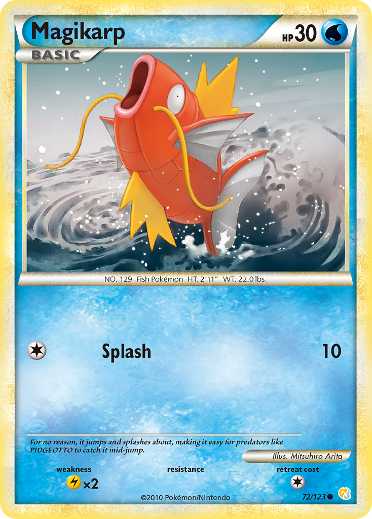 Magikarp (72/123) [HeartGold & SoulSilver: Base Set] | Exor Games New Glasgow